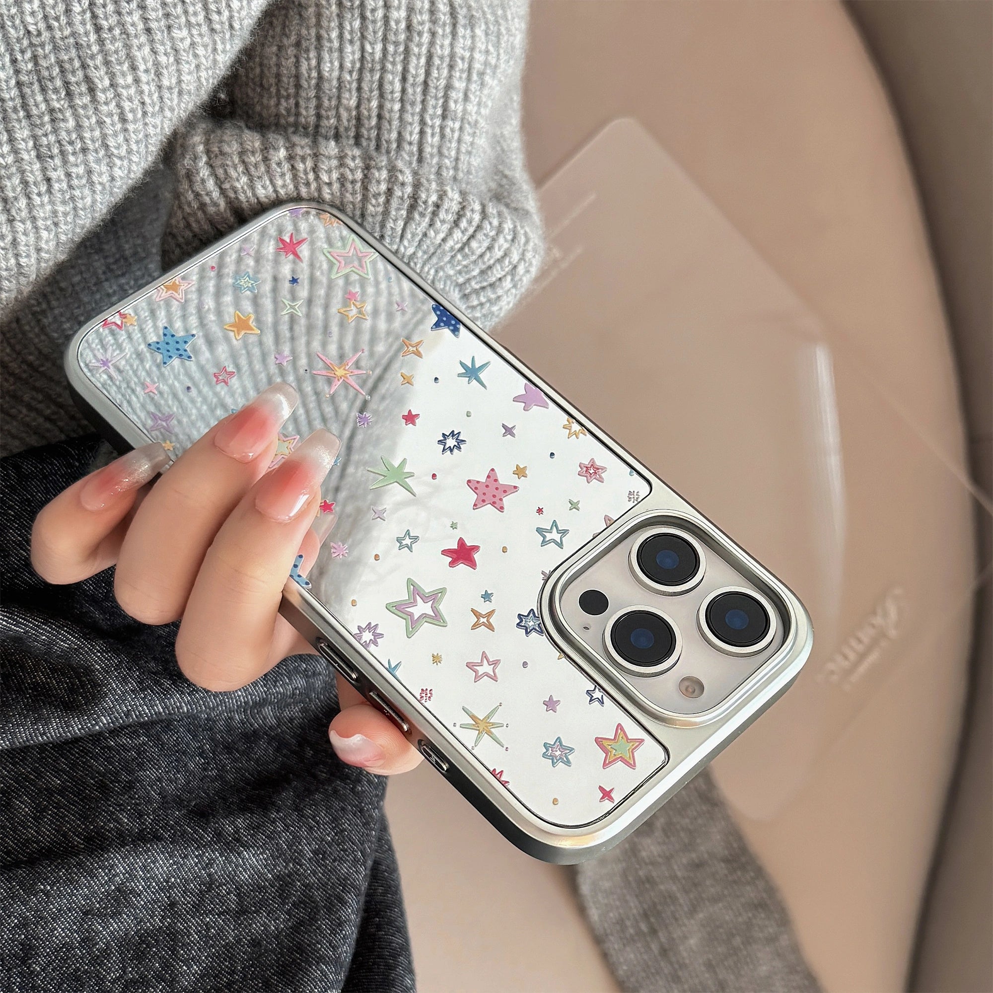 Colorful Dopamine Stars - iPhone Case